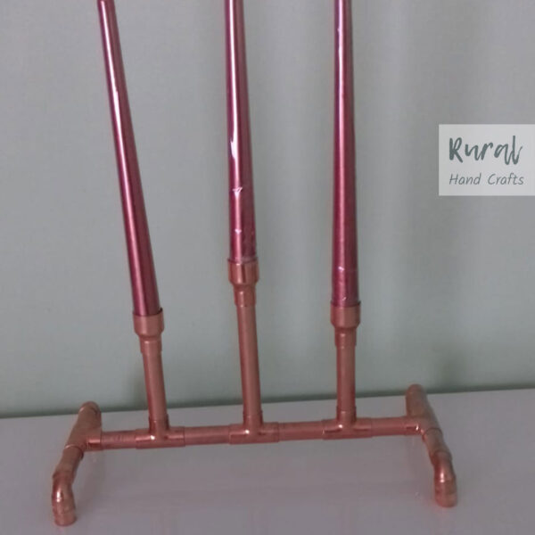 metal copper pipe candelabra